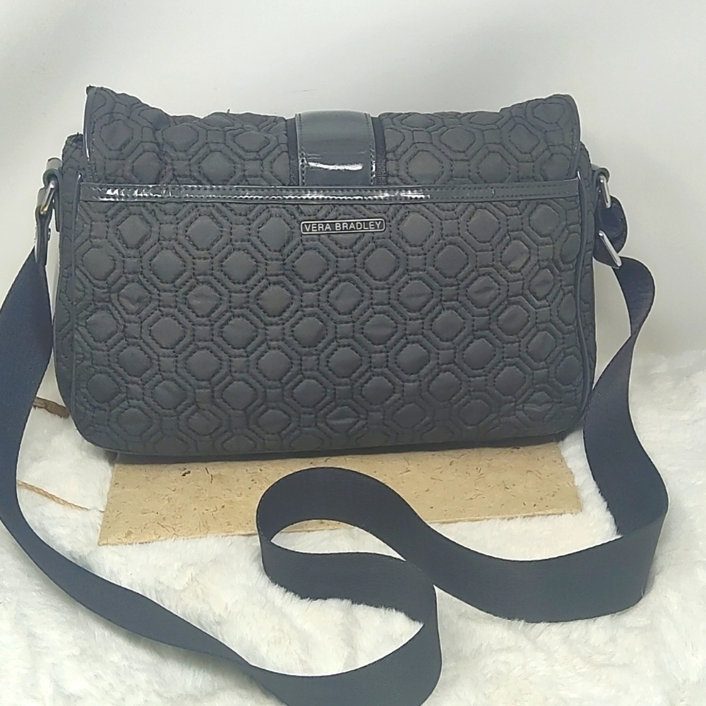 Vera Bradley Quilted Black Tote